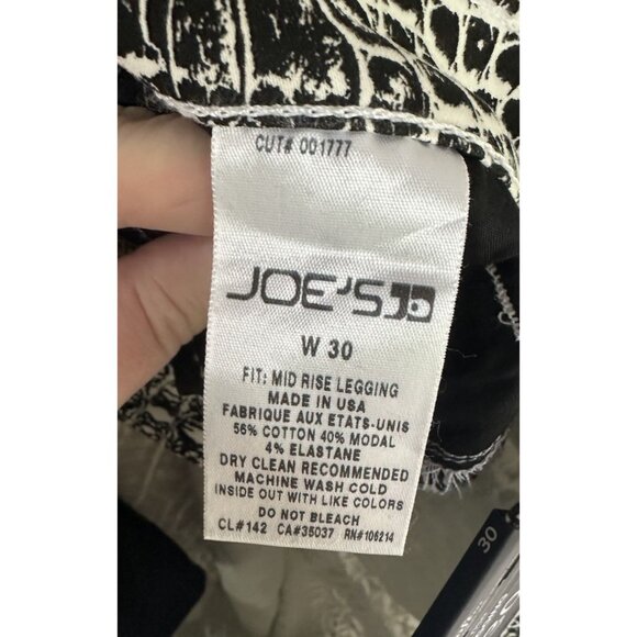 Joe's Jeans Mid-Rise Snakeskin Legging Jeans 30 NWT $189 - Picture 7 of 9